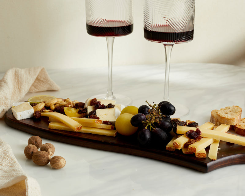 Rustic Wooden Cheese Board with Handles What a Host Home