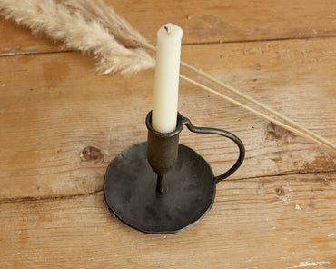 Iron Antique Candle Holder with handle What a Host Home Decor