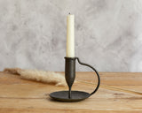 Iron Antique Candle Holder with handle What a Host Home Decor