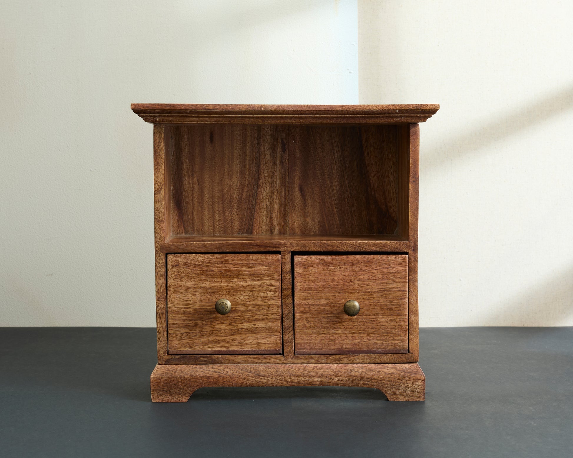 Small Storage Rustic Wooden Cabinet with Drawers from What a Host Home