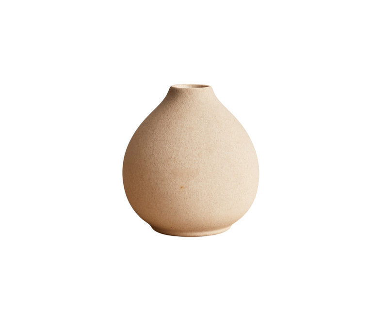Grey Sand Minimal Modern Ceramic Flower Vase from What a Host Home Decor