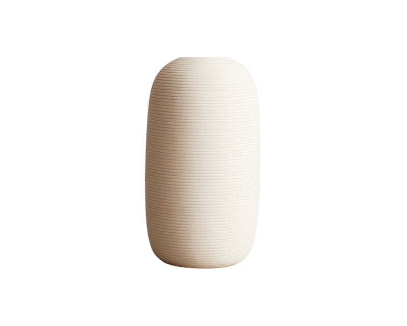 White Ceramic Vase Modern Minimal from What a Host Home Decor