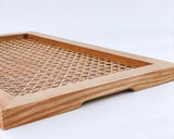 Rattan Wooven Rectangle Decorative Tray Modern from What a Host Home Decor