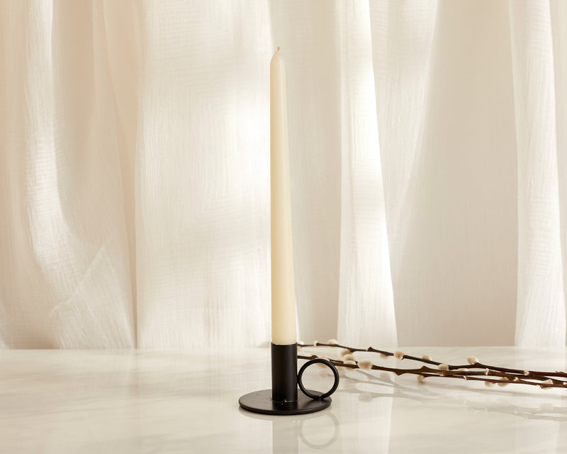 Black Iron Candle Holder from What a Host Home Decor