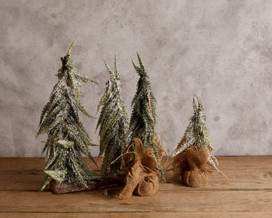 Christmas Decorations: Snowed Green Tree Set from What a Host Home Decor