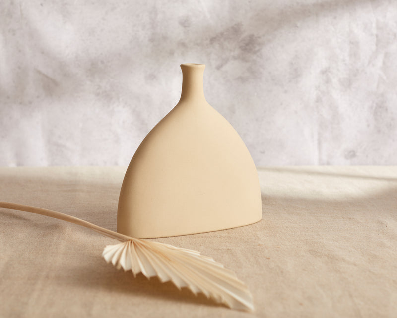 Decorative Minimal Modern Sand Ceramic Vase from What a Host Home Decor