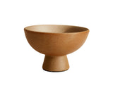 Ember decorative Ceramic Fruit Bowl Pedestal Sand Colour from What a Host Home Decor