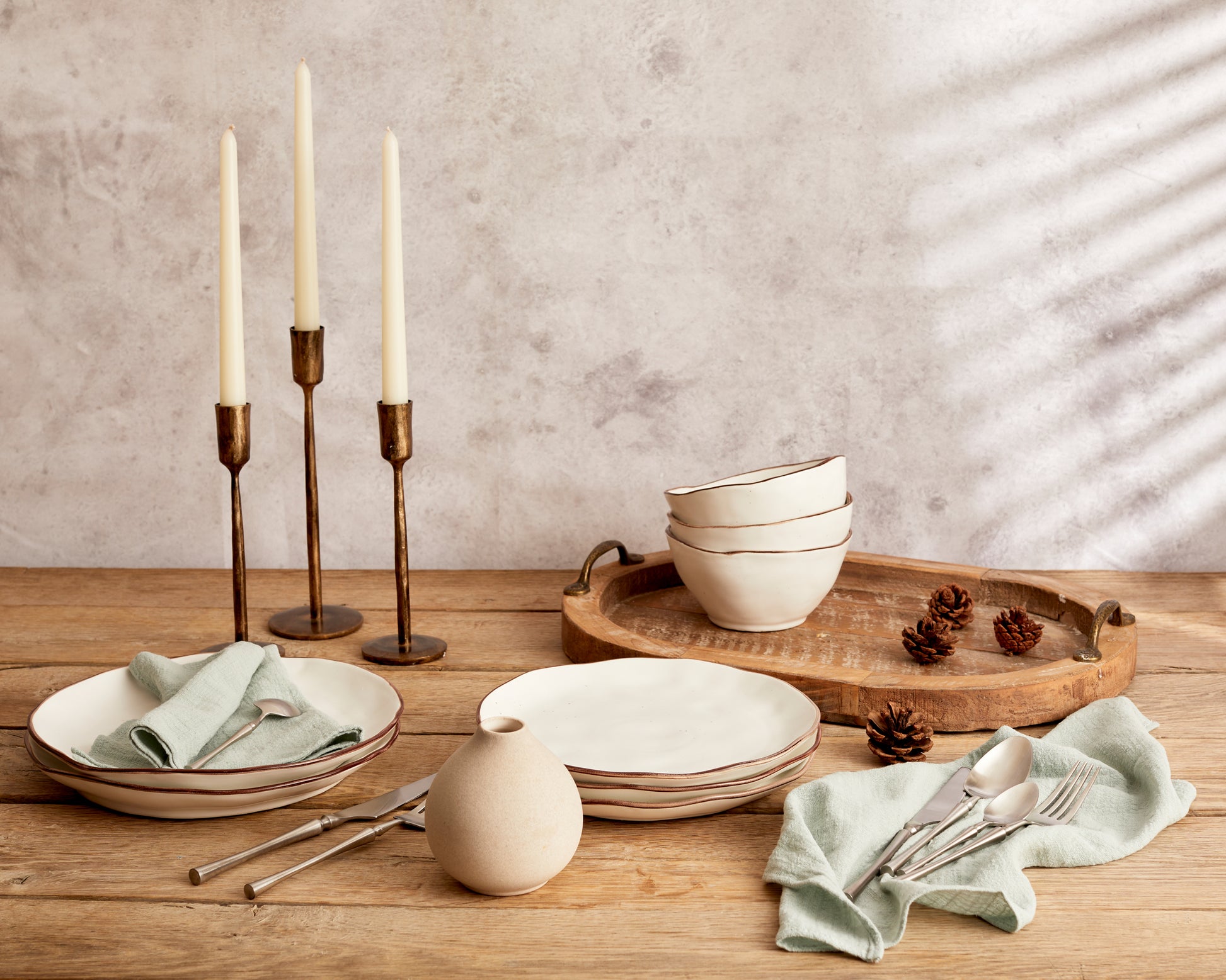 Porcelain white irregular shape tableware dishwasher and microwave safe from What a Host Home Decor