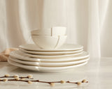 Porcelain Round Dinner Plate White dishwasher and microwave safe. Tableware from What a Host Home Decor