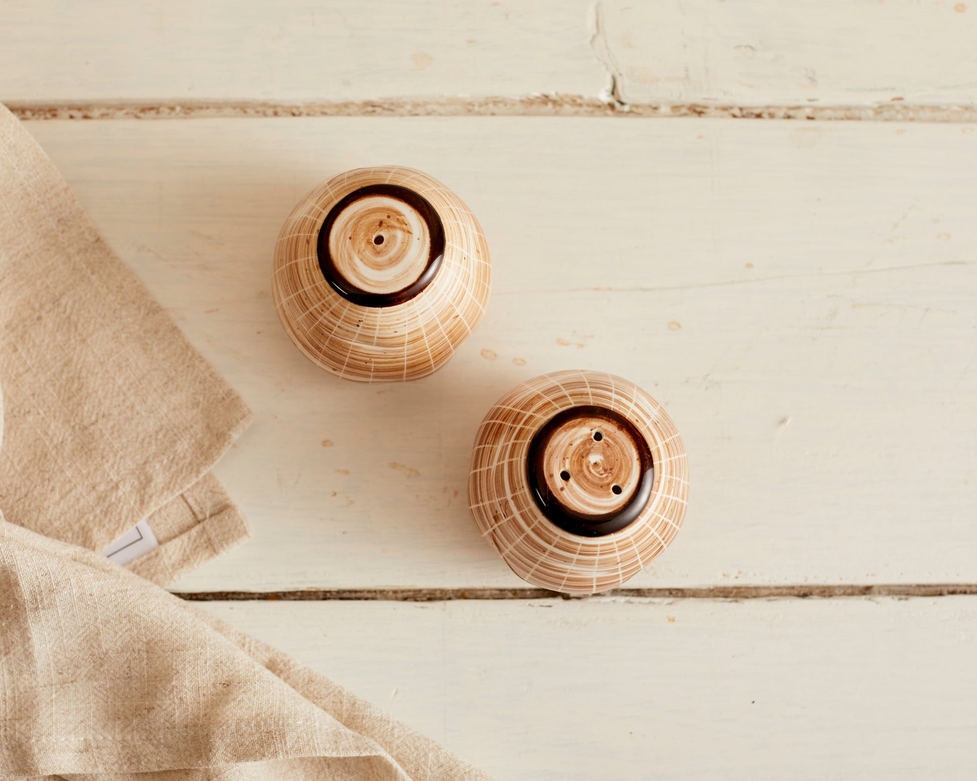 Porcelain Salt Shaker & x1 Porcelain Pepper Shaker from What a Host Home Decor