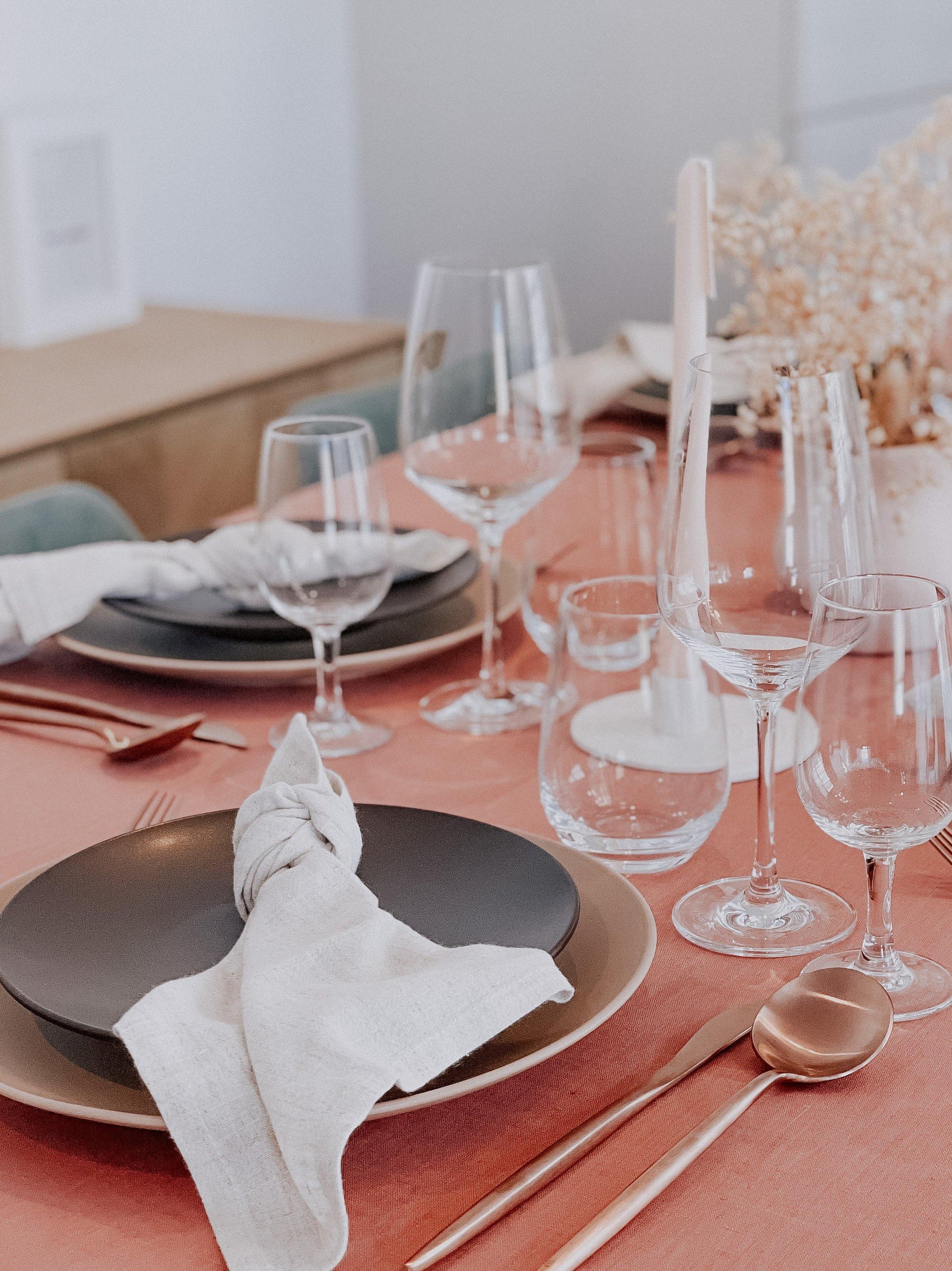 Linen Luxury Tablecloth - What a Host