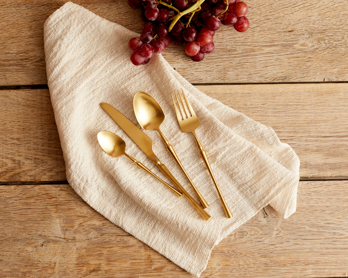 Paris Gold Stainless Steel Cutlery Sets x16/24 pieces