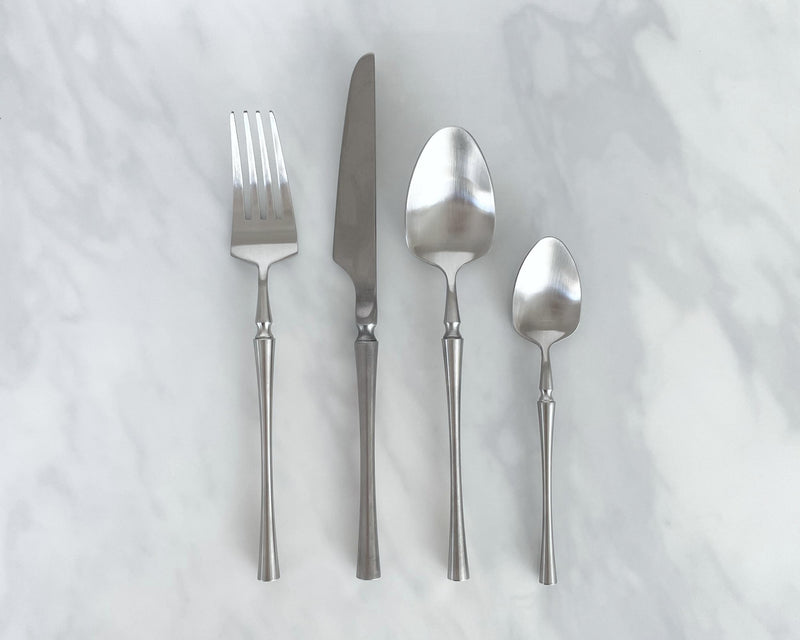 Silver Stainless Steel Cutlery Set. Restaurant Quality Flatware from What a Host Home Decor