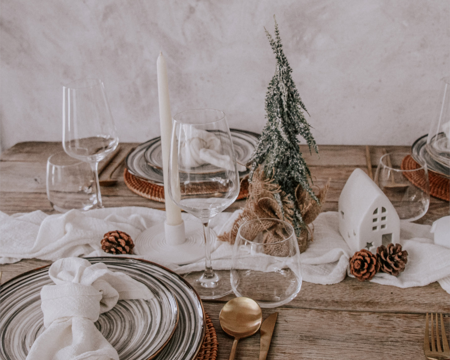 Christmas Decorations: Snowed Green Tree Set from What a Host Home Decor