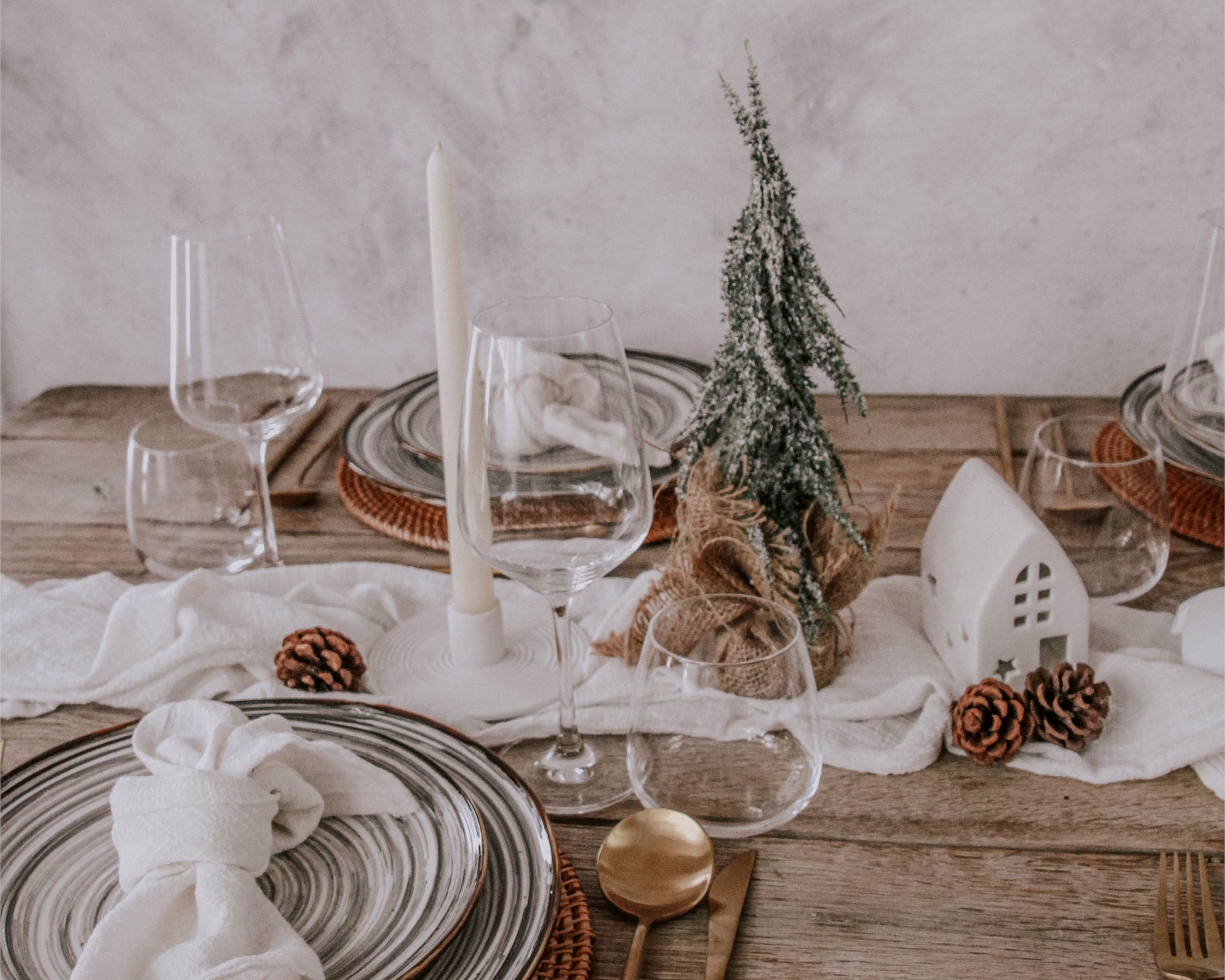 Christmas Decorations: Snowed Green Tree Set from What a Host Home Decor