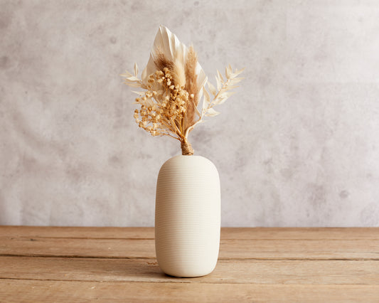 White Ceramic Vase Modern Minimal from What a Host Home Decor