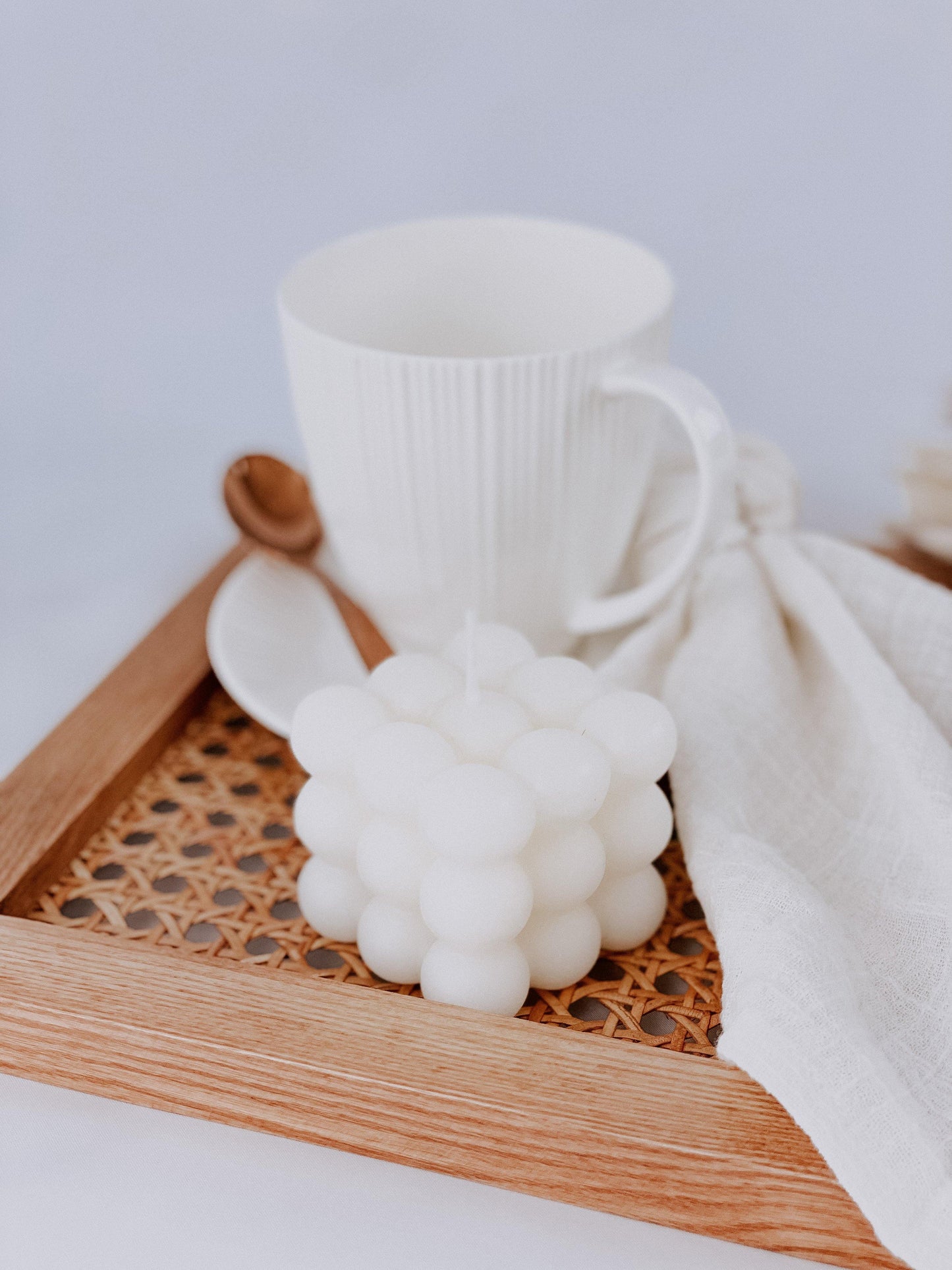 White Bubble Freesia Candle from What a Host Home Decor